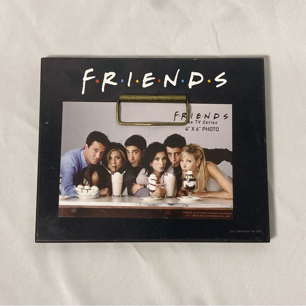 FRIENDS The TV Series 4” x 6” Wooden Easel Back Picture Frame
